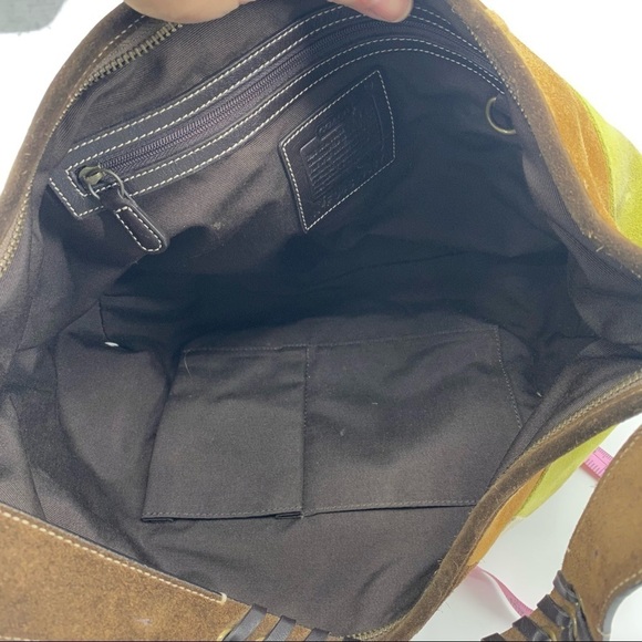 Coach 2004 suede patchwork hobo F04s-9587 - Picture 7 of 13